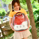 Mochila Pet Transparente com Orelha [Fêmea]