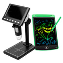 Kit Microscópio Digital com Tela + Lousa Mágica