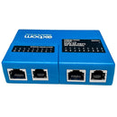 Mini Testador de Cabo de Rede RJ45 e RJ11