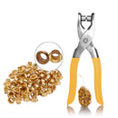 Alicate para Colocar Ilhós Manual [100 Ilhoses Dourado]