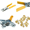 Alicate para Colocar Ilhós Manual [100 Ilhoses Dourado]